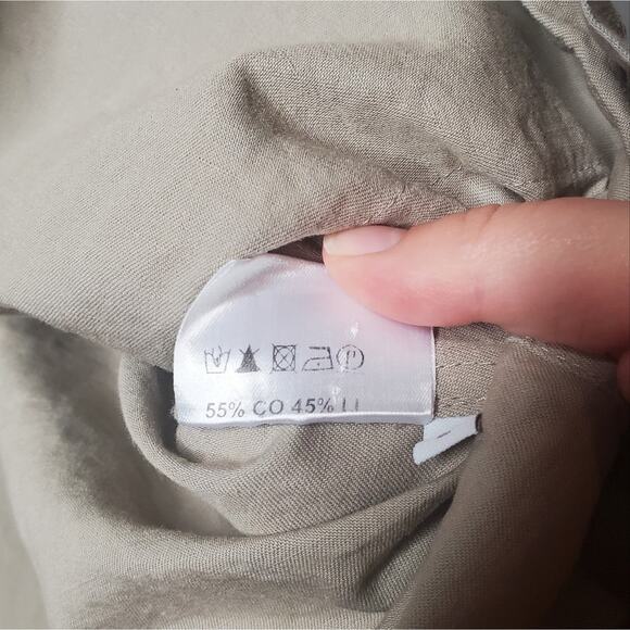 ELEMENTE CLEMENTE TAN JACKET BLAZER LINEN COTTON BLEND SIZE 1 / SMALL - Picture 9 of 13